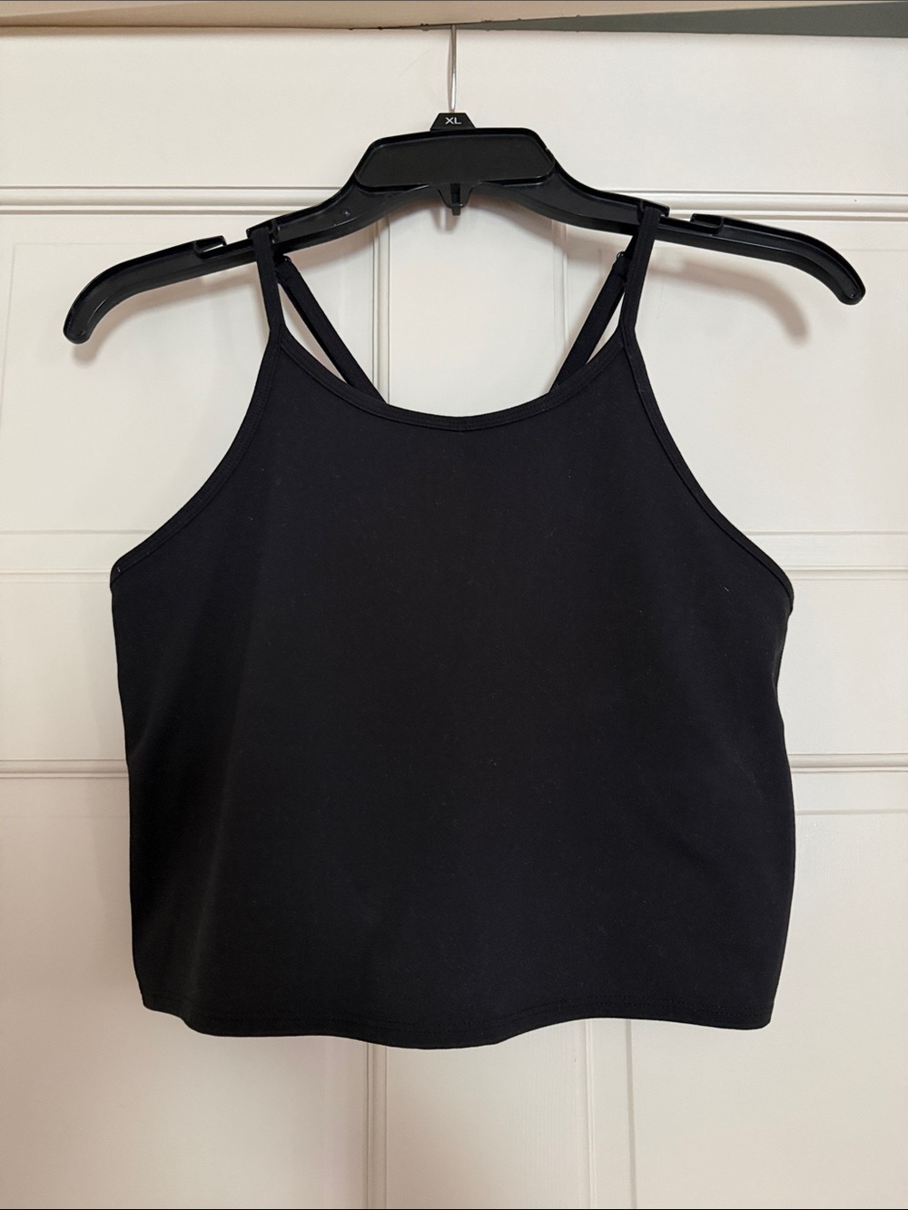 Champion Black Women's Double-Strap Crop Tank Top